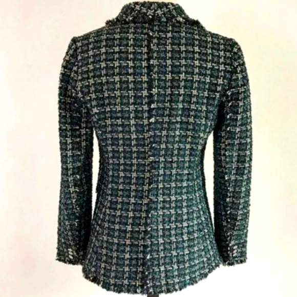 Rachel Zoe Emerald Tweed Jacket - Picture 6 of 7